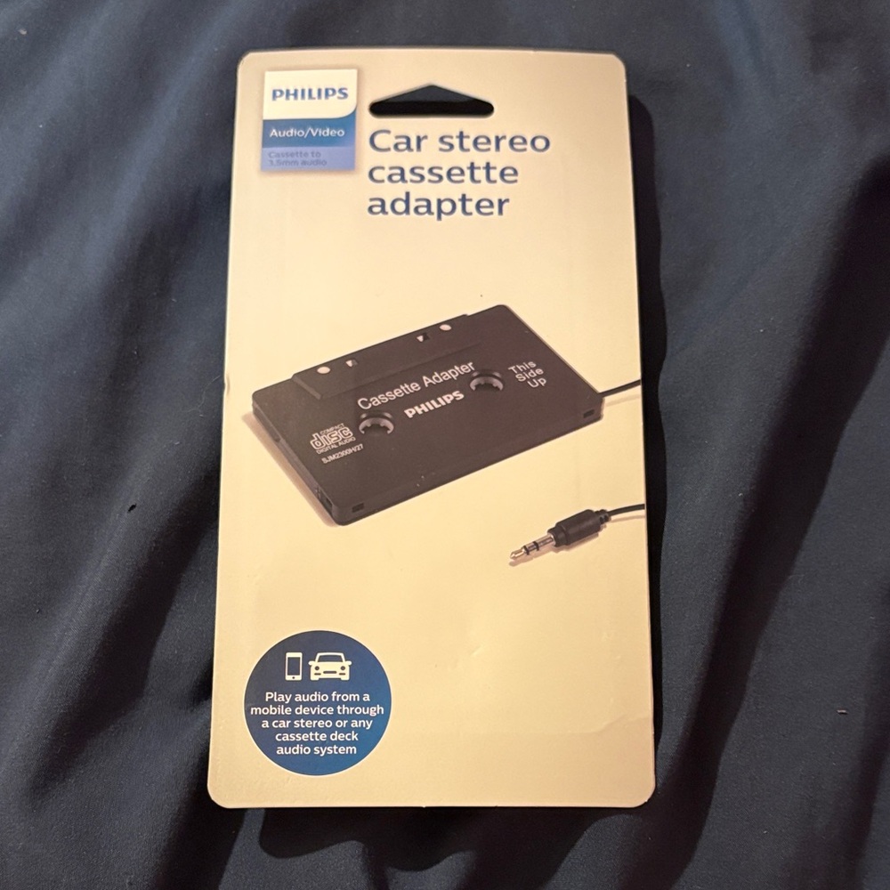 Philips Audio Cassette Adapter - Black